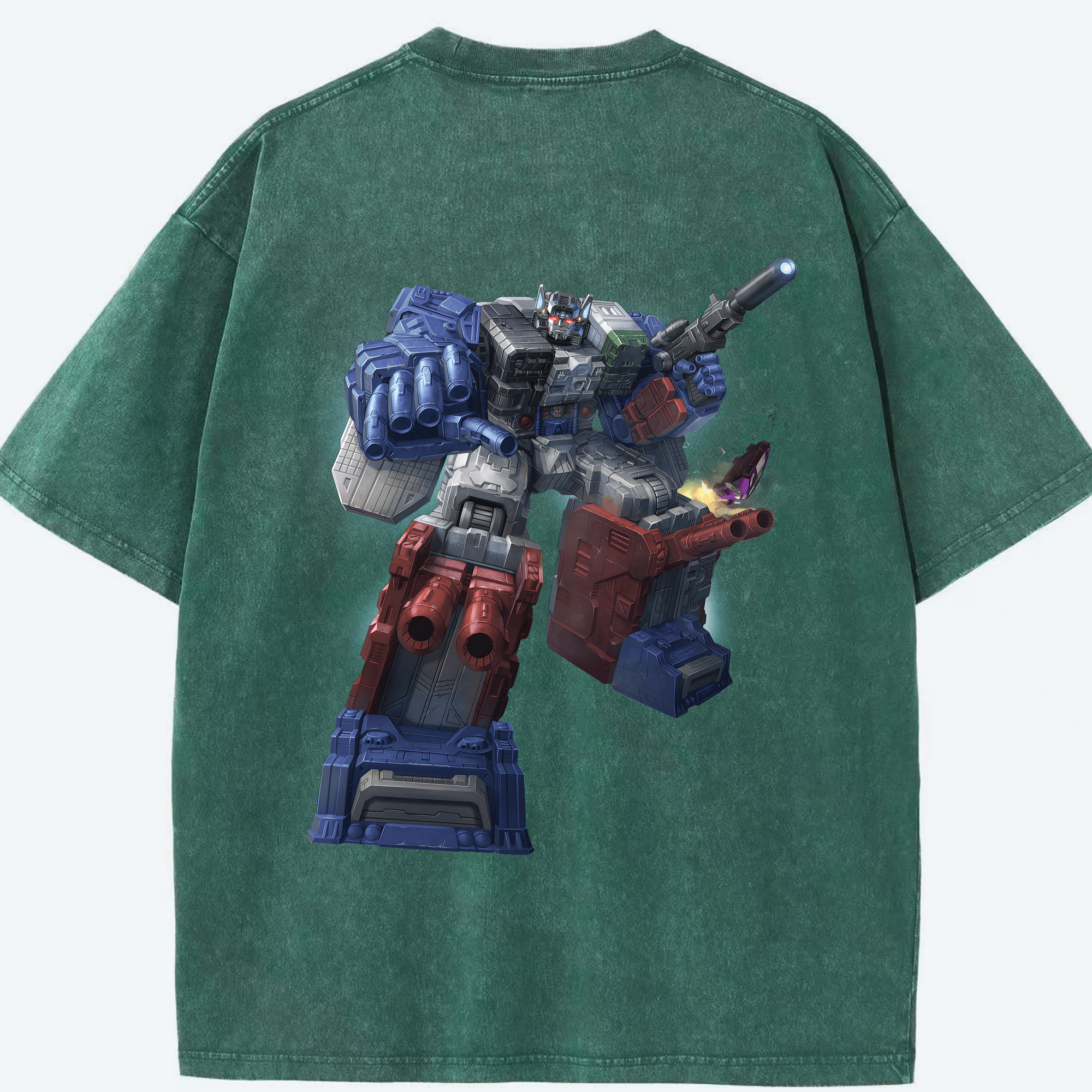 （画像用） Transformers トランスフォーマー 綿100% ヴィンテージ風 半袖Tシャツ（背面プリント）